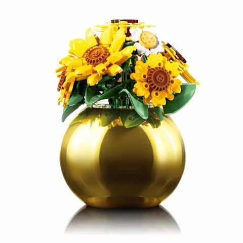 Sluban Flowers M38-P8062 Bouquet of sunflowers and daisies in a vase